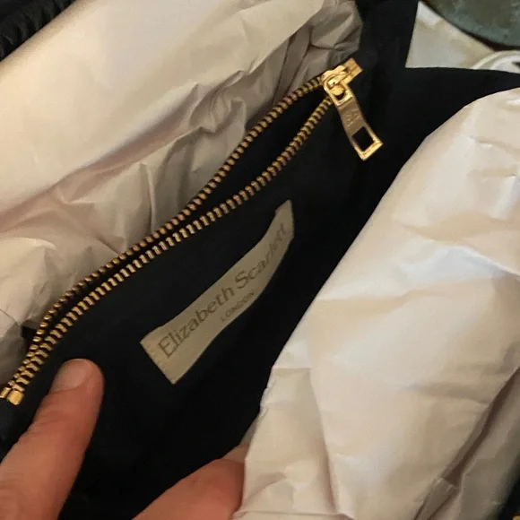 Elegant Navy and Gold Bee Cosmetic Bag - Picture 6 of 7